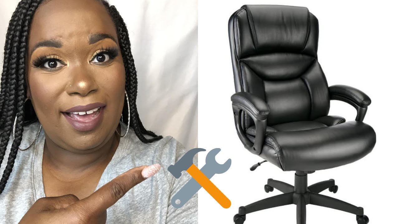 Realspace Fennington High Back Executive Chair Assemble And Review Youtube