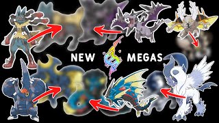6 New Mega Evolution Forms for 6 Mega Evolution Pokemon @alyoalyoalyo