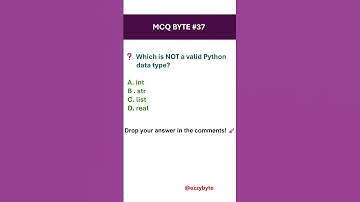 Python Data Types Quiz | Can You Spot the Invalid One? 🤔🐍