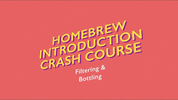 Homebrew Introduction Crash Course | Filtering & Bottling - The Sool Company