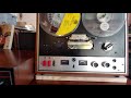 Realistic model 999 reel to reel player demo