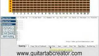 Guitar Tab Creator Tooltips