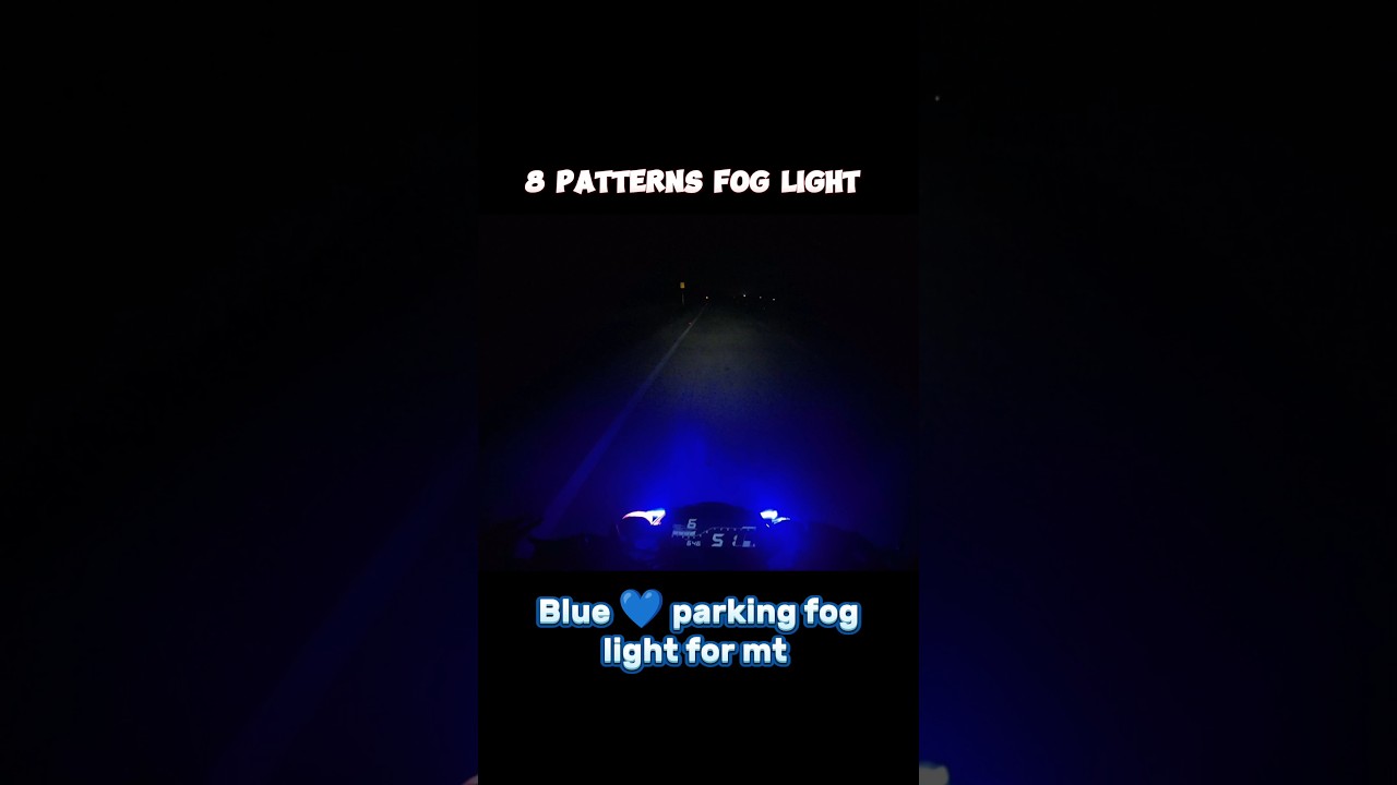 Blue parking fog light for Mt15 | 8 Patterns fog light 🥵| devil eye 