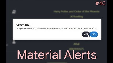 JavaFX Material Design Library Project #40 : Using Common Alerts
