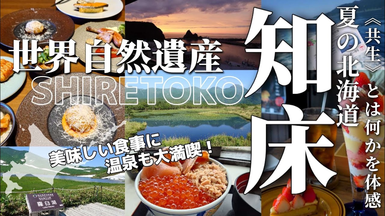 【北海道 知床】世界自然遺産で“共生”とは何かを体感した旅/美味しい食事に温泉も大満喫した5日間/車なし/北海道旅行vlog