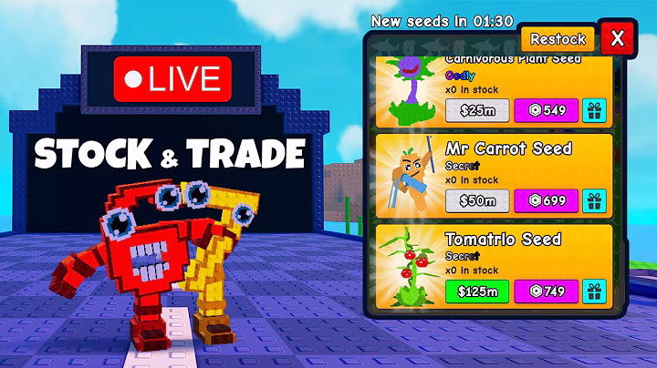 PLANTS VS BRAINROTS STOCK AND TRADE 24/7 🔴 LIVE