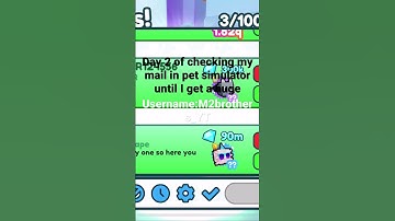 Day 2 of checking my mail box in pet simulator x until I get a huge