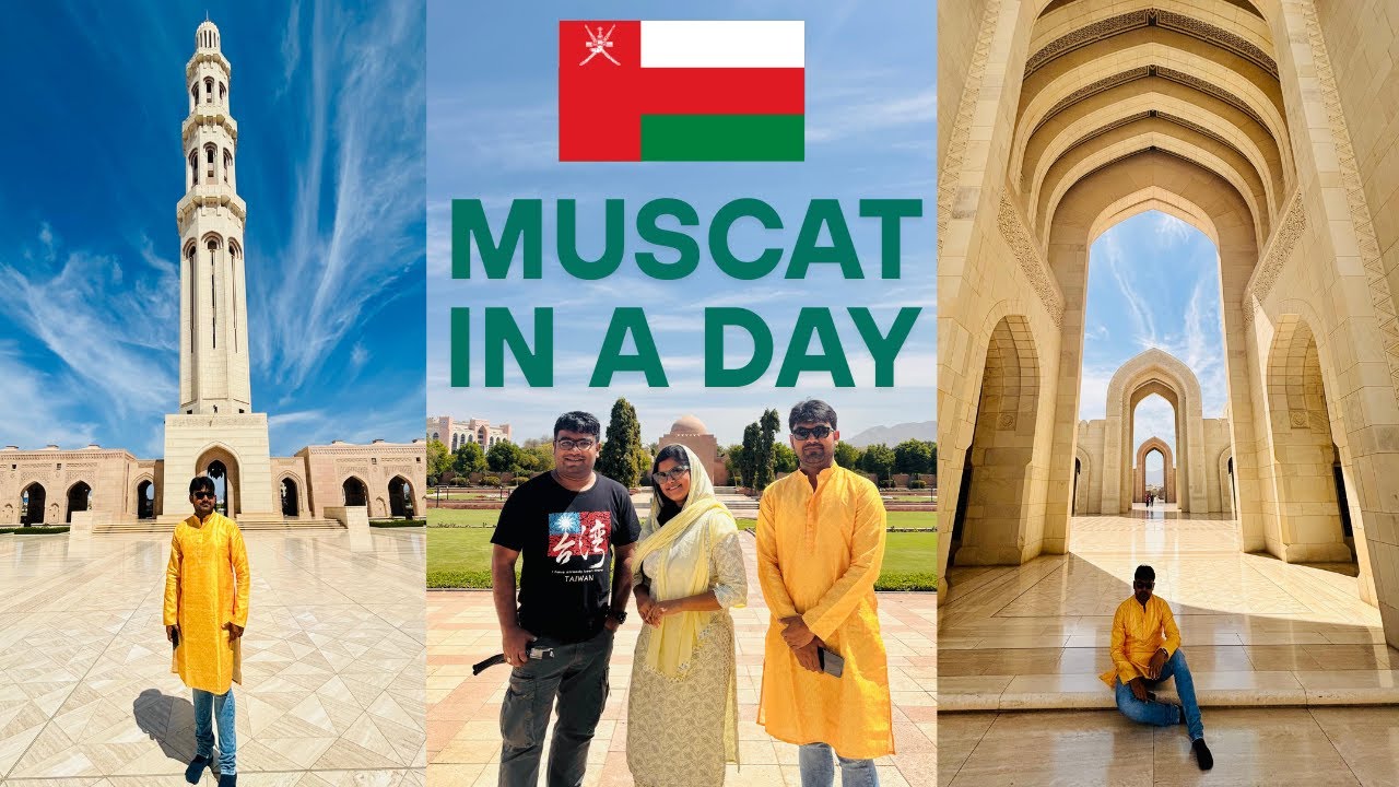 Muscat sightseeing and shopping at Oman Avenues mall | Sultan Qaboos Grand Mosque Tour