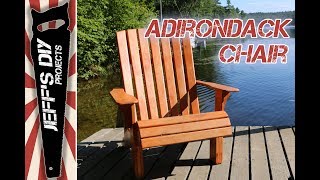 Lean how to make comfortable Adirondack chairs easily - by using the free video tutorial & printable templates (they print to actual 