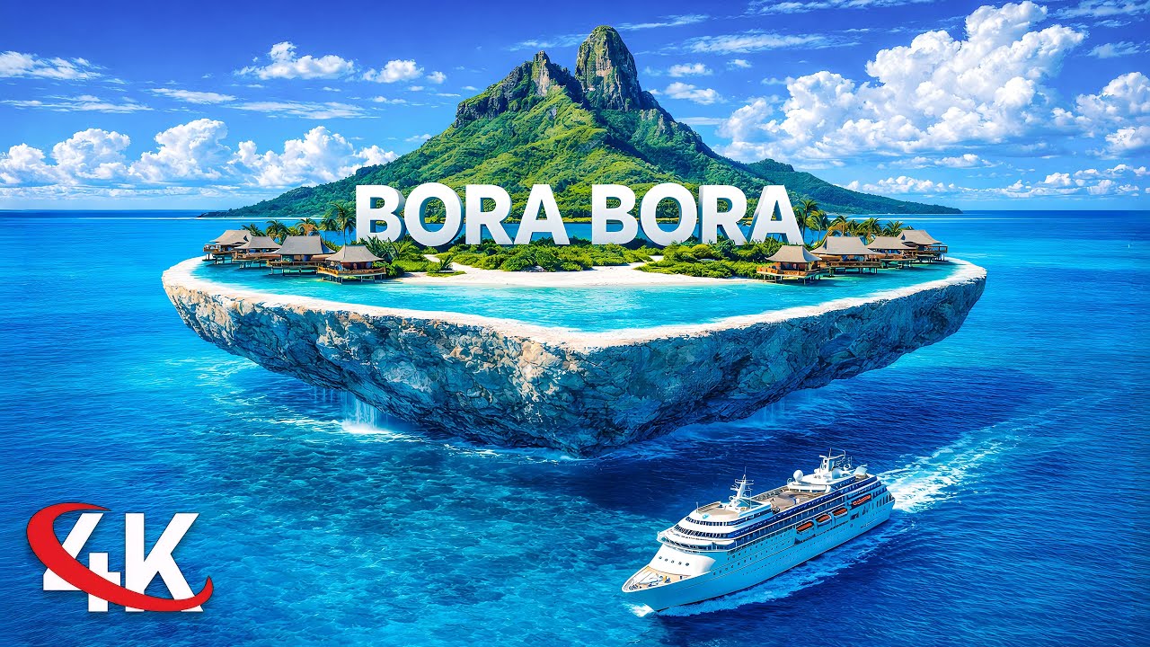 The Most Beautiful Islands in Borabora 4K UHD Along Deep House Mix 2026
