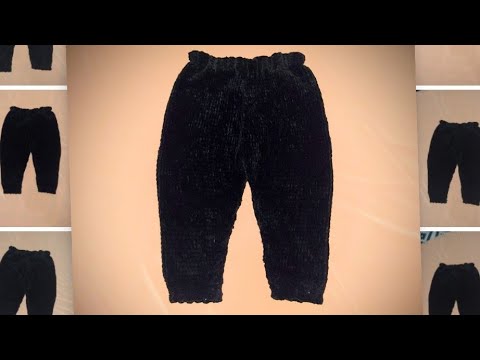4-5 Yaş İçin Tunus İşi Kolay Pantolon Yapımı (Easy Knitting Pants Crochet Of Tunusian for 4-5 years)