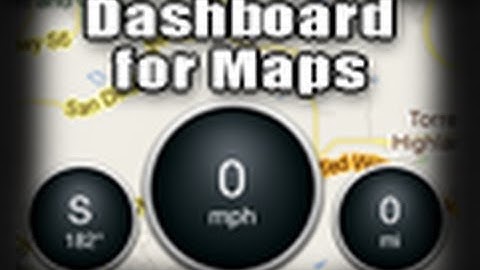 DashBoard for Maps - Add Three Useful Widgets To Maps App On Your iDevice! **USEFUL TWEAK!!**