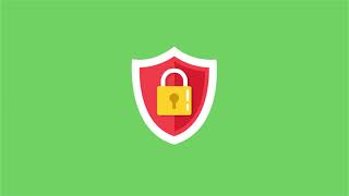 Security Icon Green Screen