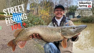 Du BROCHET en VILLE pendant la crue!!? - Street Fishing à Bourges, ça paye !