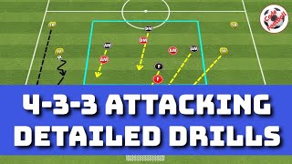 4-3-3 attacking training! 5 detailed exercises!