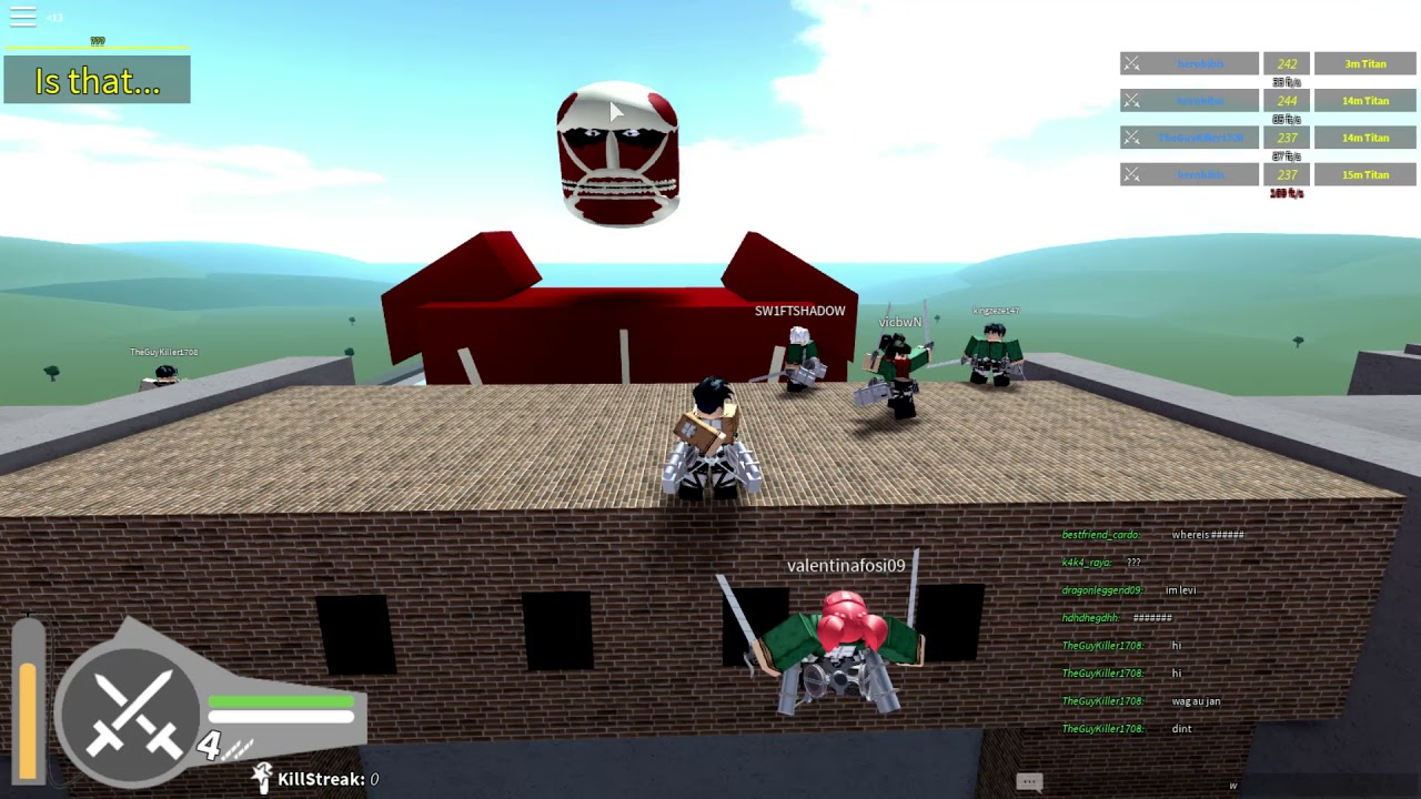 Roblox Attack On Titan Titan 60m Omg Youtube - attack on titan60m roblox