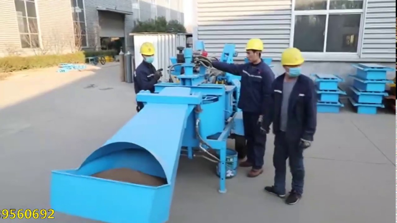 Brick making machines/ M7M2 clay interlocking bricks machine - YouTube