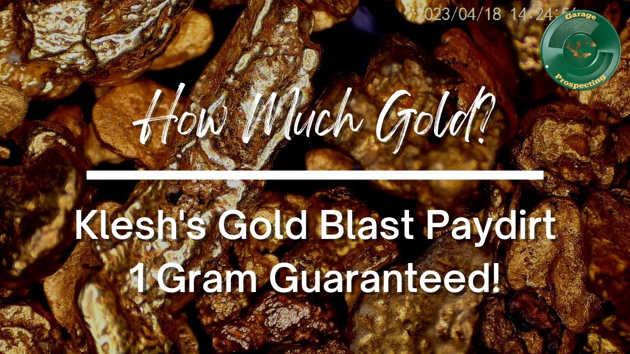 How Much Gold in Klesh's Gold Blast 1 Gram Guaranteed Paydirt? 