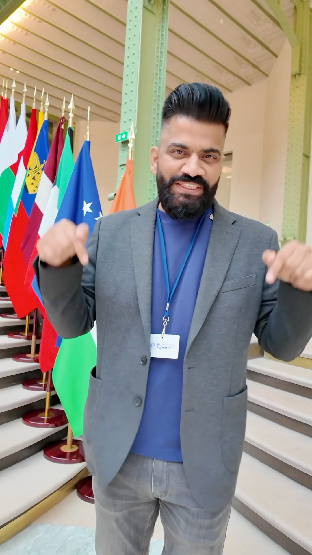 My experience at the #AIActionSummit in Paris..#TGFamily #shorts ? ? ?