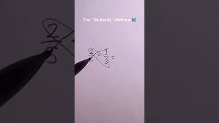Subtracting fractions (The Butterfly Method. #shorts