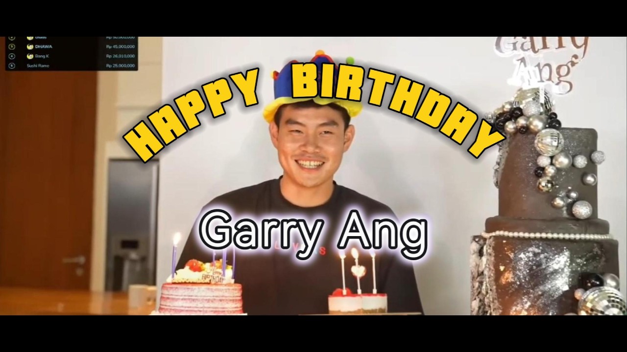 Candle Wish AAA for Garry Ang | BIRTHDAY PARTY GARRY ANG 30th ...