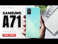 Como colocar ou remover a vibração por interação por toque no Samsung Galaxy A71