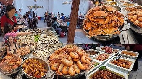 Phát Hiện Quán Buffet Hải Sản "Đảo Cua" gần 150 món Tôm Cua Ghẹ Sống Ăn Thả Ga Tại Hồ Ở Sài Gòn