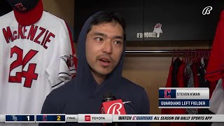 Steven Kwan loved the energy from Cleveland Guardians fans in Game 1 win vs. Rays | AL WILD CARD