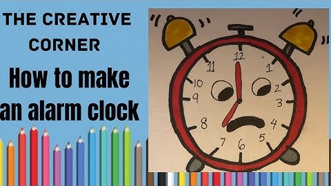 How to draw an alarm clock | easy drawing for kids | step by step