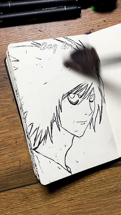 🍰 (tried) drawing L from Death Note #deathnote #lightyagami #deathnot