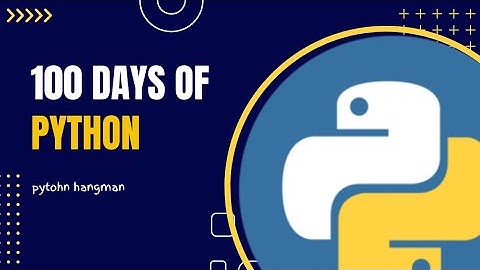 Python Hangman Project | 100 days of Python (day 7)