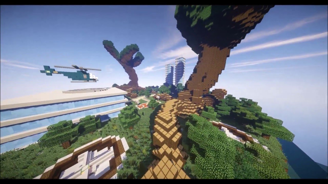  Map iFuturistici Floating iIslandi in Minecraft 1 8 YouTube