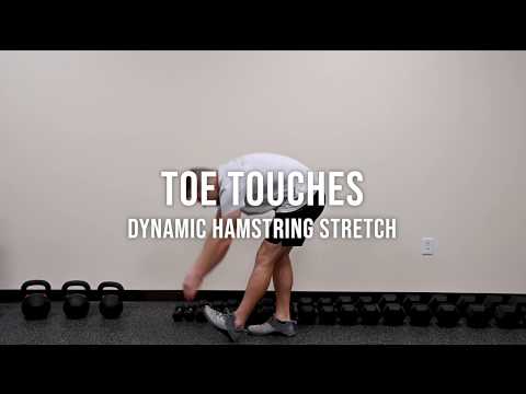 Toe Touches (hamstring stretch!)