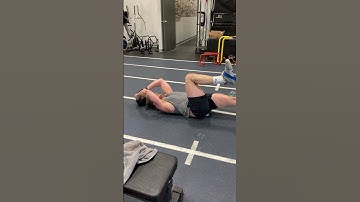 KB reverse crunch to banded deadbug