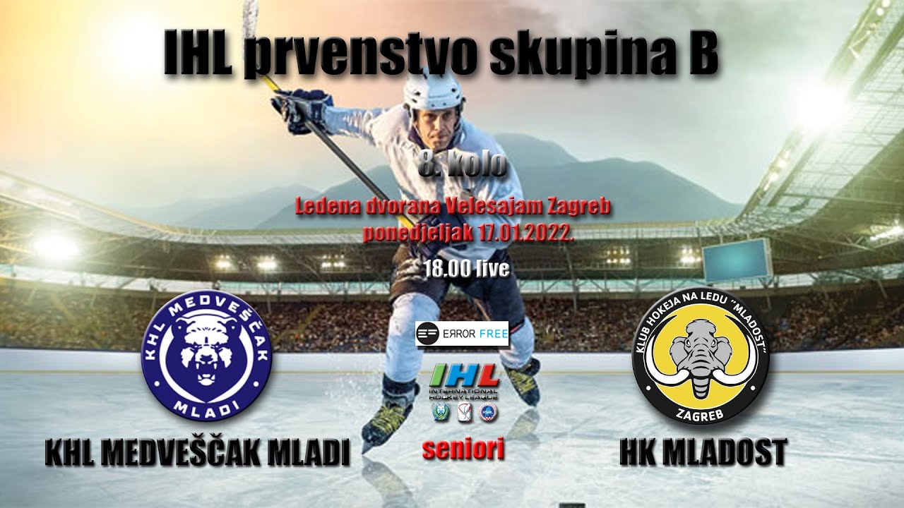 IHL KHL Medveščak mladi - KHL Mladost - YouTube