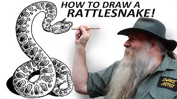 How to Draw a RATTLESNAKE (Beginner to Intermediate level)