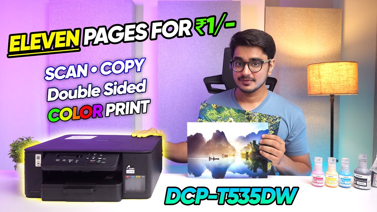 Лучший универсальный принтер для дома? Обзор цветного принтера Brother DCP-T535DW с чернильными к...