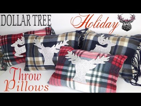 christmas dollar tree diy pillows pillow sew mycrafts