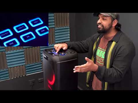 How to Set Up Your Rock Party 8 Dual 8" Battery Powered Portable Bluetooth Speaker with Mic Inputs