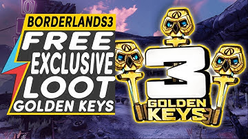 Borderlands 3 FREE EXCLUSIVE LOOT - HOW TO GET GOLDEN KEYS and DECK ECHO Skin and WEAPON TRINKET