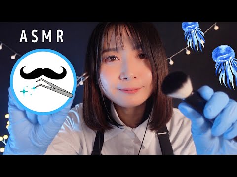 【ASMR ロールプレイ】入眠100%癒される顔の毛抜き体験 （顔を触る,囁き声）