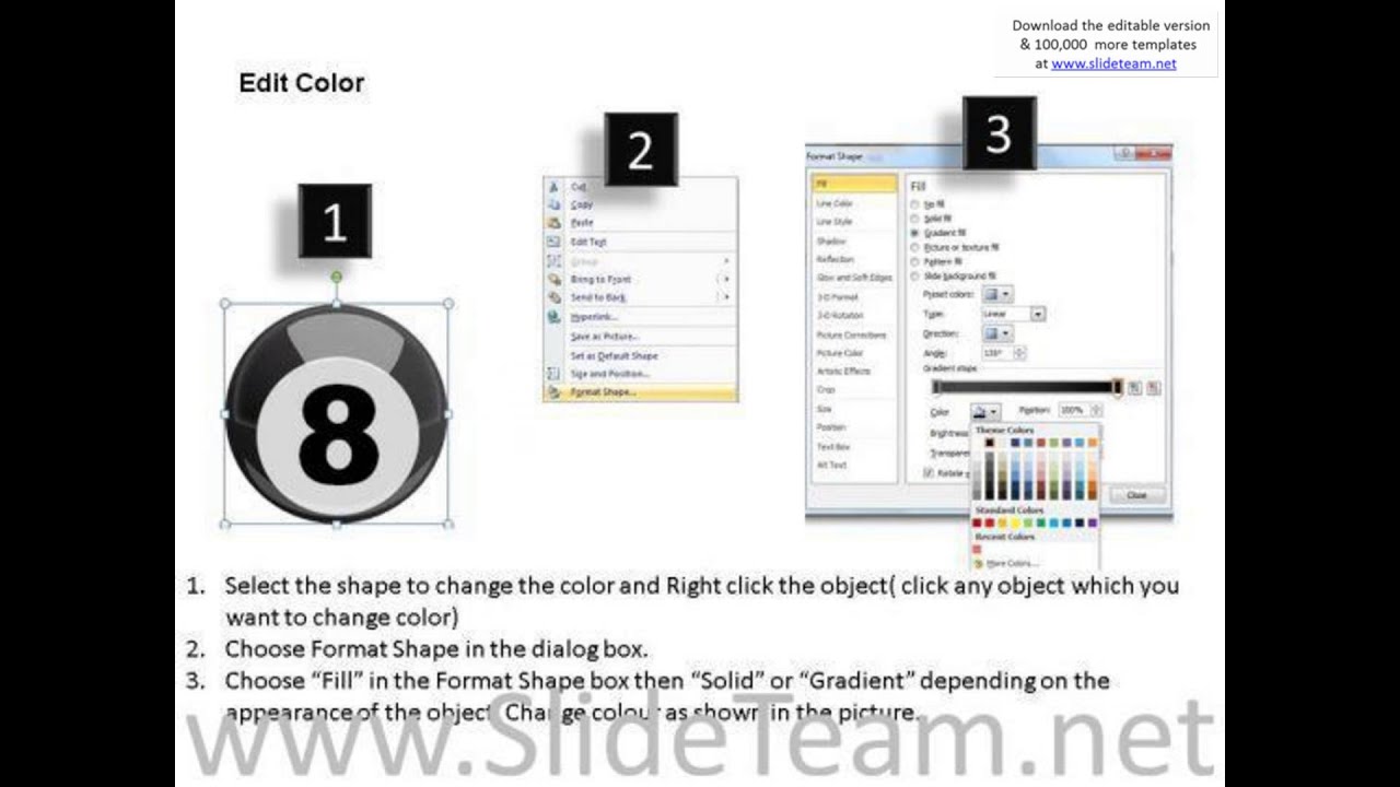 rack billiard balls with cue powerpoint slides and ppt diagram templates presentation infographics s