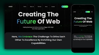 Day 18/100 | Mobile Responsive Modern Website Landing Page | HTML CSS | 100 Days Code Challenge