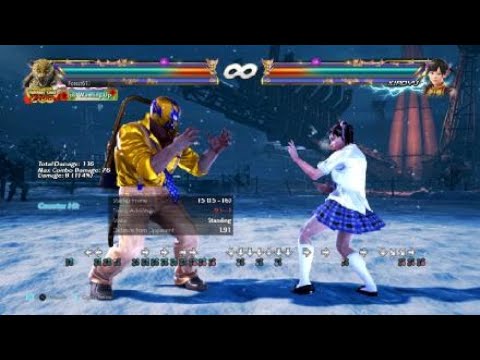 King f,N,d,df+4 CD+4 Jumping Knee Combos Normal and Counterhit v5 Tekken 7 20230528211248