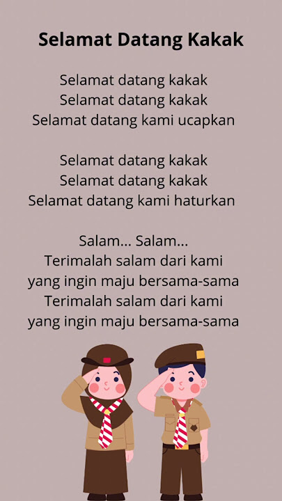 Lagu Pramuka 'Selamat Datang Kakak' #pramuka #pramukaindonesia #mialhudaploso