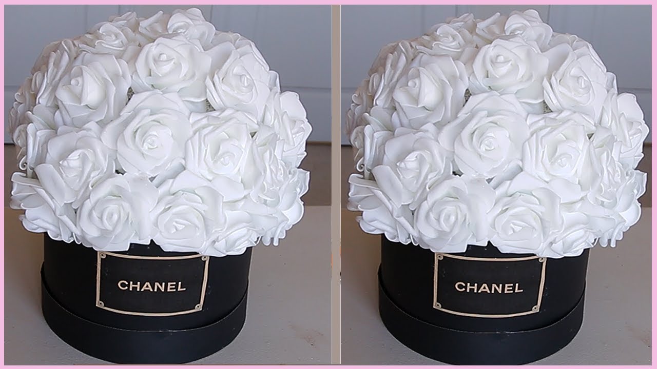 chanel box flowers