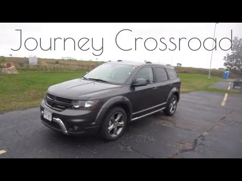 2017-dodge-journey-crossroad-//-review,-walk-around,-and-test-drive-//-100-rental-cars