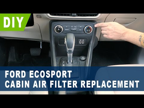 Ford EcoSport Cabin Air Filter Replacement ( 2018 2019 2020 2021 2022 )