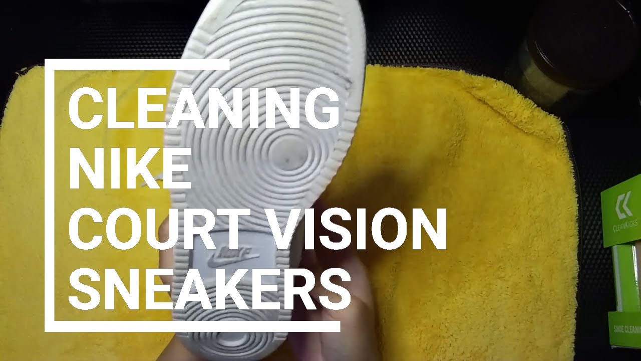 How to Clean Nike Court Vision Sneakers YouTube