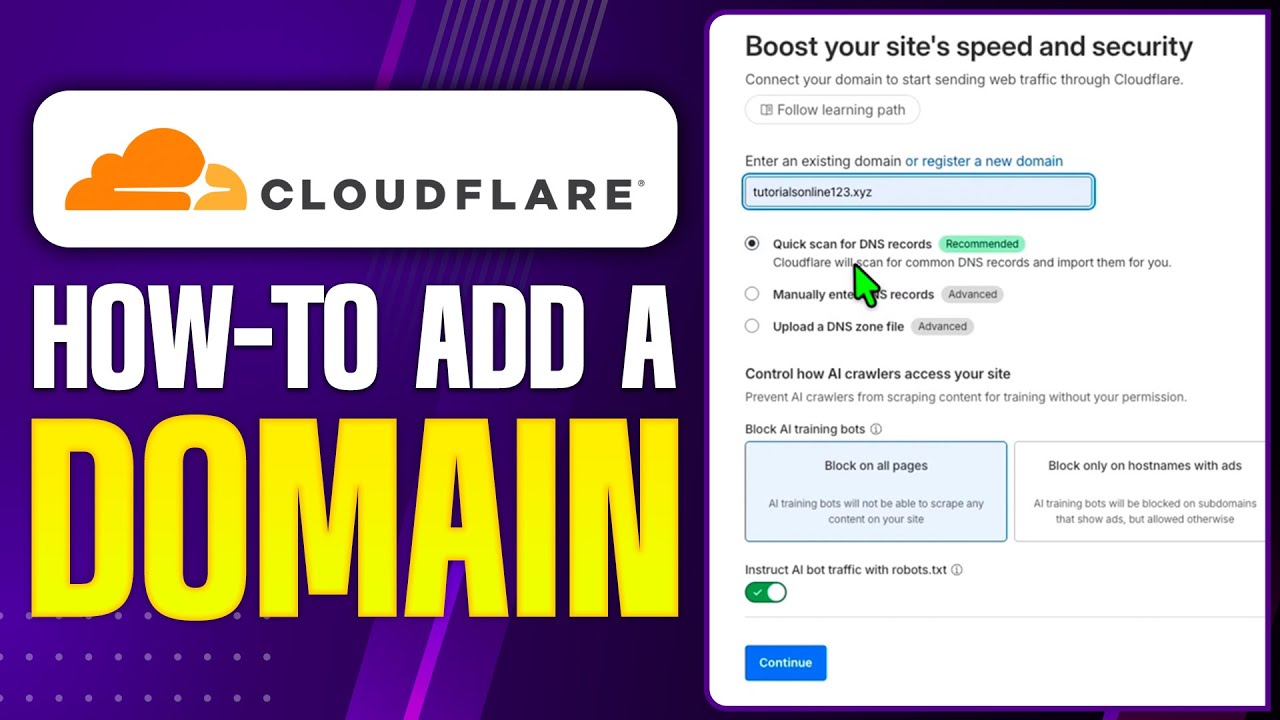 How to Add a Domain to Cloudflare (2026) | Full Website Setup Tutorial ...
